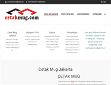 Tablet Screenshot of cetakmug.com